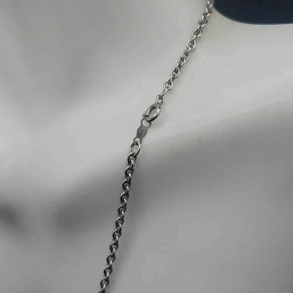 Sterling M Navajo chain necklace‎N2829